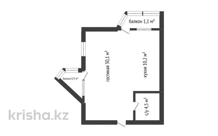 1-комнатная квартира · 47 м² · 3/9 этаж, Назарбаева за 16.5 млн ₸ в Кокшетау — фото 2