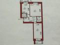 2-комнатная квартира · 63.3 м² · 9 этаж, Жайдарман 1 — Дворец школьников - Хазрет Султан за 29 млн ₸ в Астане, Алматы р-н