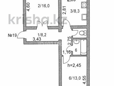 2-комнатная квартира · 50.7 м² · 1/6 этаж, Вернадского 7А за 16 млн ₸ в Кокшетау
