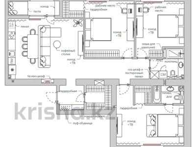 4-комнатная квартира · 122 м² · 4/9 этаж, Каршыга Ахмедьярова 3 за 58.5 млн 〒 в Астане, Алматы р-н