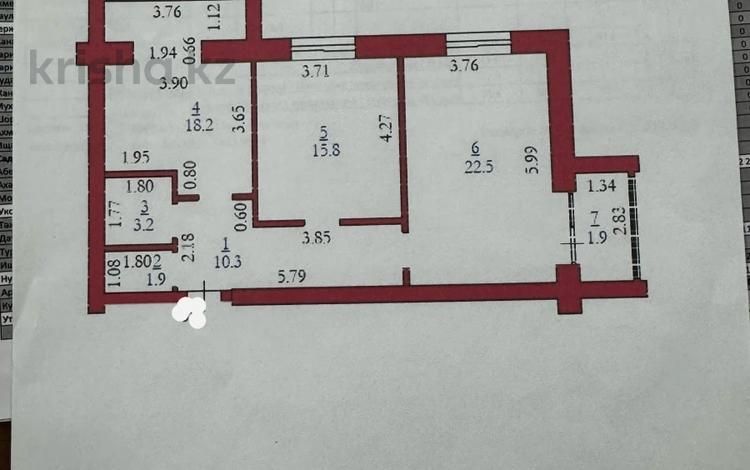 2-комнатная квартира, 73.6 м², 3/6 этаж, мкр. Алтын орда, мкрн Батыс 2 — 8 марта за 20.5 млн 〒 в Актобе, мкр. Алтын орда — фото 2