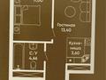 2-комнатная квартира · 37.2 м² · 7/15 этаж, Туран 71 за 21 млн 〒 в Астане, Нура р-н — фото 3