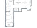 3-бөлмелі пәтер · 95.59 м² · 2/7 қабат, По ул. Ханов Керея и Жанибека, напротив Президентского парка 48 — БЕЗ КОМИССИИ! Выбор по этажам!, бағасы: ~ 72.3 млн ₸ в Астане