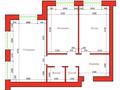 2-комнатная квартира · 76.8 м² · 9 этаж, мкр. Алтын орда, Мкр Алтын орда 24 за 34.5 млн ₸ в Актобе — фото 4