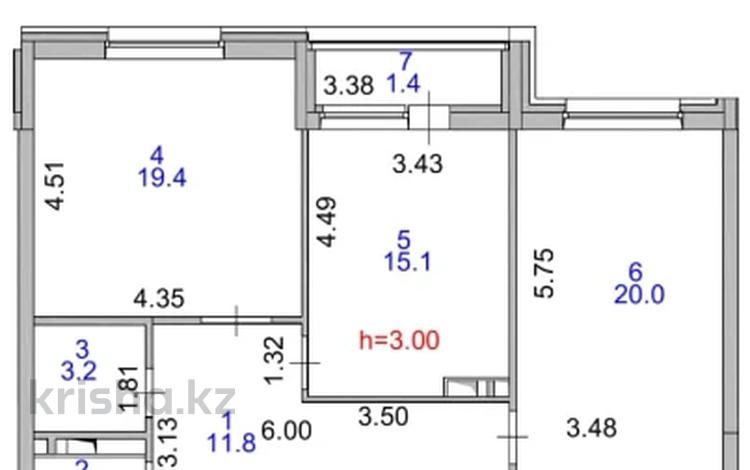 2-бөлмелі пәтер · 72.8 м² · 2/9 қабат, Сатпаева 33, бағасы: 36.9 млн ₸ в Астане — фото 2