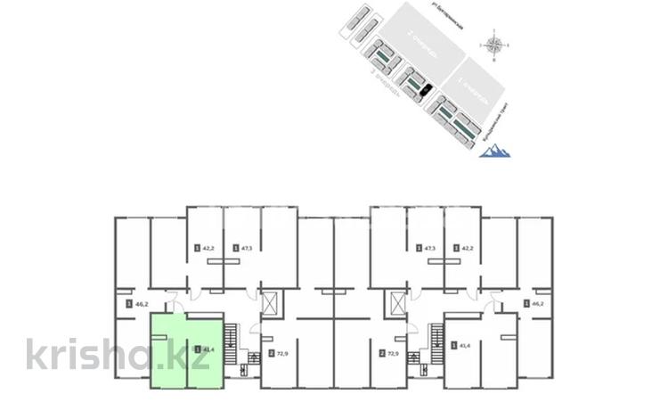 1-комнатная квартира · 41.4 м², мкр Кайрат 153/25 — Бухтарминская за 21.8 млн ₸ в Алматы, Турксибский р-н — фото 2