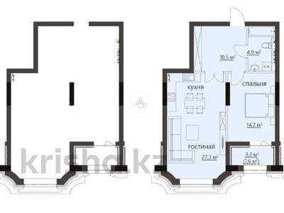 2-комнатная квартира · 60 м² · 4/8 этаж, мкр Новый Город, ​Улица Комиссарова 27 за 46.2 млн ₸ в Караганде, Казыбек би р-н