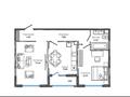 2-бөлмелі пәтер · 60 м² · 2 қабат, Сыганак 28, бағасы: 41 млн ₸ в Астане, Нура р-н — фото 7