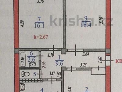 3-бөлмелі пәтер · 72.6 м² · 4/5 қабат, жандосова 184 — саина таугуль 3, бағасы: 46 млн ₸ в Алматы, Ауэзовский р-н