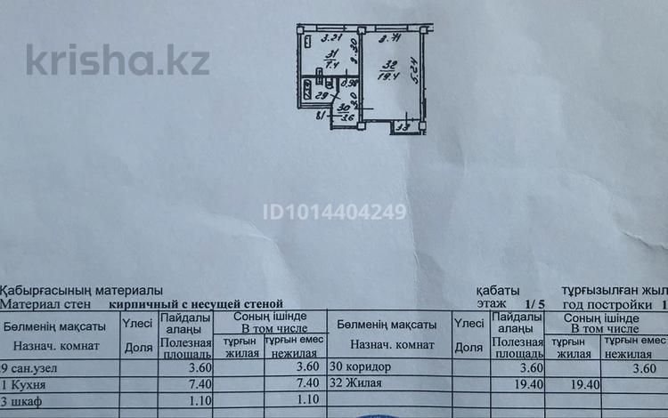 1-бөлмелі пәтер · 35.1 м² · 1/5 қабат, Ратушного 94/2, бағасы: 19.8 млн ₸ в Алматы, Жетысуский р-н — фото 8