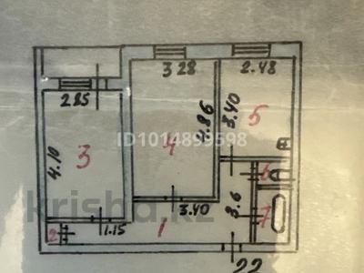 2-комнатная квартира · 51.3 м² · 3/3 этаж, еренкабырга 14/2 за 20 млн ₸ в Астане, Алматы р-н