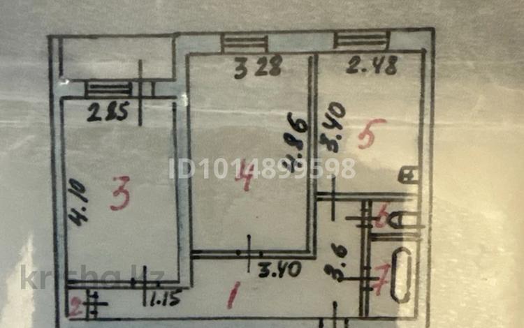 2-комнатная квартира · 51.3 м² · 3/3 этаж, еренкабырга 14/2 за 20 млн ₸ в Астане, Алматы р-н — фото 2