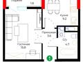 1-комнатная квартира · 35.2 м² · 2/9 этаж, А.Молдагалиева 13 за 25 млн ₸ в Астане, Нура р-н — фото 18