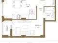2-бөлмелі пәтер · 50.51 м² · 11/18 қабат, Сыганак 31, бағасы: ~ 40 млн ₸ в Астане, Есильский р-н — фото 2