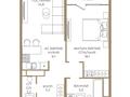 2-комнатная квартира · 55.8 м² · 7/9 этаж, Каныша Сатпаева за ~ 45.1 млн ₸ в Алматы, Бостандыкский р-н