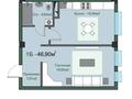 1-комнатная квартира · 47 м² · 3/5 этаж, мкр Нуршашкан (Колхозши), Алатау 36 за 29.5 млн ₸ в Алматы, Турксибский р-н — фото 3