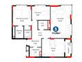 3-комнатная квартира · 111.98 м² · 4/21 этаж, Бухар жырау 20 за ~ 132.9 млн ₸ в Астане, Нура р-н — фото 3