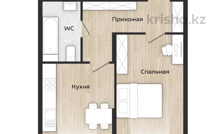 1-бөлмелі пәтер · 36.27 м² · 2/4 қабат, Аубакирова 35/525, бағасы: 15 млн ₸ в  — фото 2