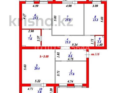 4-комнатная квартира · 146.6 м² · 5/8 этаж, улица А.Бокейхан 29 за 92.9 млн ₸ в Астане, Есильский р-н