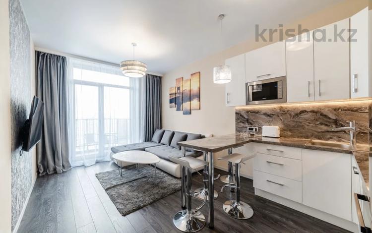 1-комнатная квартира · 45 м² · 10/12 этаж, Гагарина 311 — Левитана за 20 000 〒 в Алматы, Бостандыкский р-н — фото 2