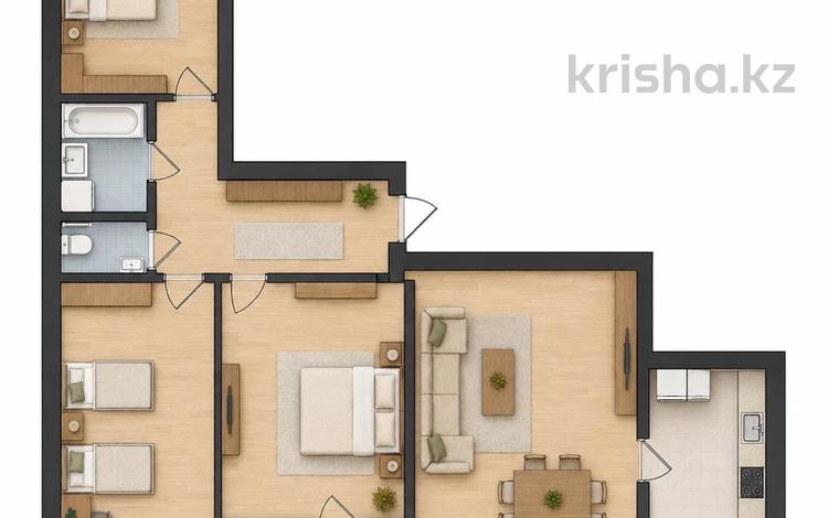4-комнатная квартира · 100 м² · 9/9 этаж, Сарыарка 4/3 за 26.1 млн ₸ в Кокшетау — фото 2