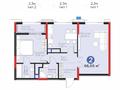 2-комнатная квартира · 66.5 м², Кайым Мухамедханова 6/1 — Бизнес + / СРОЧНО за ~ 64.1 млн ₸ в Астане, Нура р-н — фото 2