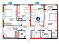 4-комнатная квартира · 112.09 м², Е 908 23 за ~ 63.1 млн ₸ в Астане, Нура р-н — фото 3
