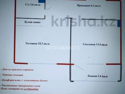 2-комнатная квартира · 43.3 м² · 6/10 этаж, Алихан Бокейхан 13 за 29.5 млн ₸ в Астане, Есильский р-н
