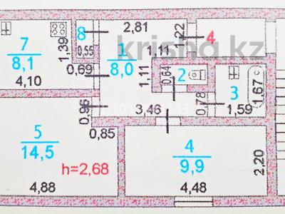2-комнатная квартира · 47.7 м² · 2/2 этаж, мкр Байтак, 1 Мамыр 35 за 99 000 〒 в Атырау, мкр	Байтак