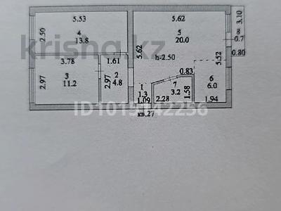 3-комнатная квартира · 61 м² · 3/5 этаж, Петрова 14/2 за 27.5 млн ₸ в Астане, Алматы р-н