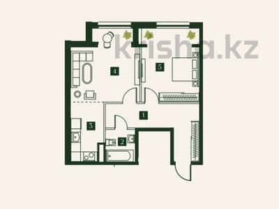 2-бөлмелі пәтер · 61 м² · 5/7 қабат, Көктөбе ш/а., Талгата Бигельдинова, бағасы: 58 млн ₸ в Алматы, Медеуский р-н