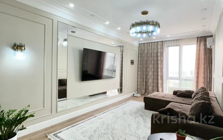3-бөлмелі пәтер · 100 м² · 10/16 қабат, Гагарина 233 — Ходжанова, бағасы: 107 млн ₸ в Алматы, Бостандыкский р-н — фото 2