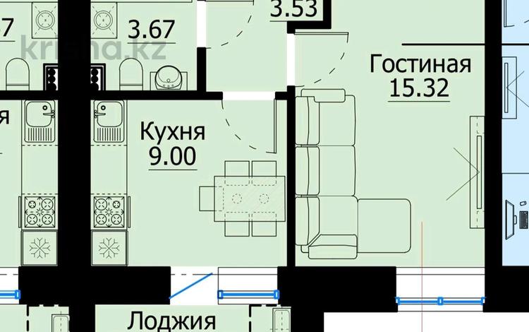 1-бөлмелі пәтер · 34 м² · 1/9 қабат, Ауэзова 189, бағасы: 9.3 млн 〒 в Кокшетау — фото 2