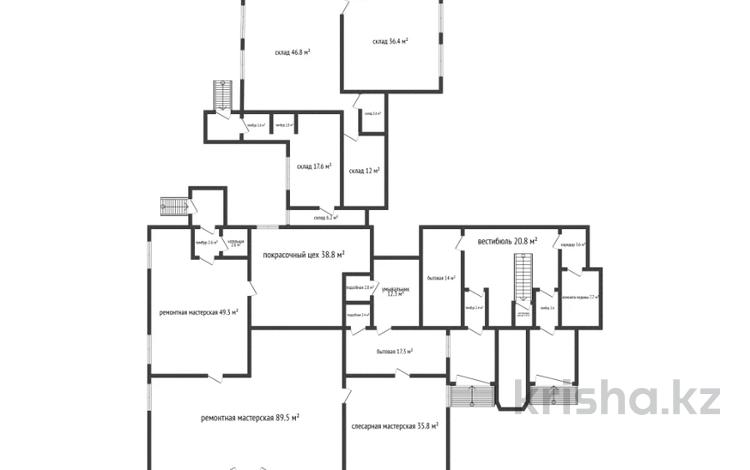 Свободное назначение, офисы, магазины и бутики, склады, общепит, образование · 1012.4 м² за 250 млн 〒 в Рудном — фото 6