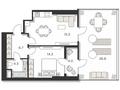 2-бөлмелі пәтер · 61.22 м², Азимова 46А, бағасы: ~ 44 млн ₸ в Ташкенте — фото 3