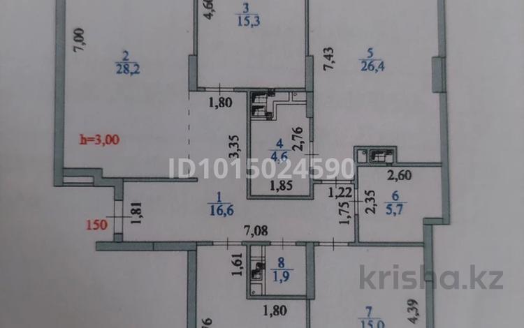 4-бөлмелі пәтер · 131 м² · 15/17 қабат, Улы Дала 29/1 — Туран, бағасы: 92 млн ₸ в Астане, Нура р-н — фото 2