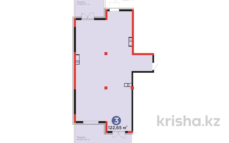 3-бөлмелі пәтер · 124.73 м² · 1/3 қабат, Саина 1а/1, бағасы: ~ 303 млн ₸ в Алматы — фото 2