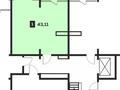 2-бөлмелі пәтер, 43.11 м², 3/9 қабат, мкр Ожет, Северное Кольцо 92/6 блок 2, бағасы: 17.4 млн 〒 в Алматы, Алатауский р-н