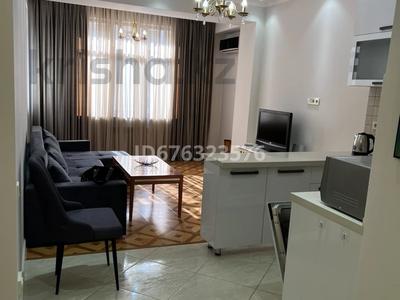 3-комнатная квартира, 90 м², 9/13 этаж помесячно, Каирбекова 35 за 570 000 〒 в Алматы, Медеуский р-н