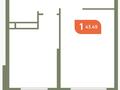 1-бөлмелі пәтер · 43.5 м² · 9/9 қабат, Рыскулова 46|2 — Омарова, бағасы: 27 млн ₸ в Алматы, Алатауский р-н