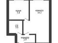 1-комнатная квартира · 27.9 м² · 2/5 этаж, Гагарина 15 за 13.5 млн ₸ в Костанае — фото 3