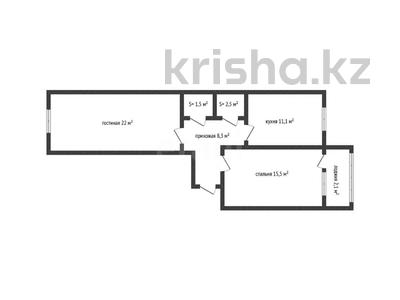 2-комнатная квартира · 63.6 м² · 2/5 этаж, ПРОМЫШЛЕННАЯ 40 за 20.4 млн ₸ в Костанае