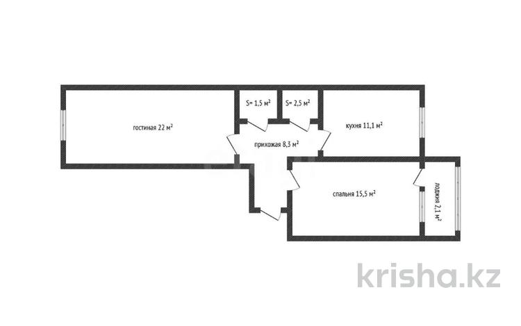 2-комнатная квартира · 63.6 м² · 2/5 этаж, ПРОМЫШЛЕННАЯ 40 за 20.4 млн ₸ в Костанае — фото 2