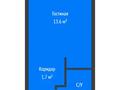 1-бөлмелі пәтер · 17.7 м² · 4/6 қабат, Юбилейный 140, бағасы: 9 млн ₸ в Костанае — фото 2