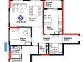 3-комнатная квартира · 103 м² · 4/9 этаж, Туран 43а за 119 млн ₸ в Астане, Нура р-н — фото 12