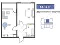 2-комнатная квартира · 53.12 м², мкр Аккент 90/3 за ~ 29.2 млн ₸ в Алматы, Алатауский р-н — фото 3