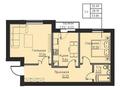 2-бөлмелі пәтер · 53.85 м², 211-й квартал, бағасы: ~ 17.2 млн ₸ в Шымкенте — фото 3