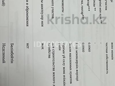 Жер телімі · 10 сотық, Жайык 2, бағасы: 6 млн ₸ в Жаик-2