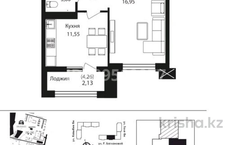 Продажа 1-комнатной квартиры - №689509077: Казыбек Би — Е22, Астана ...