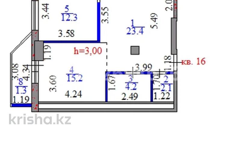 3-бөлмелі пәтер · 85 м² · 7/24 қабат, Абая 10, бағасы: 49 млн ₸ в Астане, Сарыарка р-н — фото 2